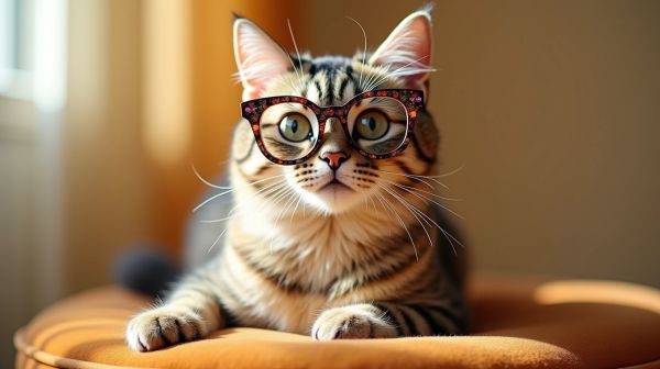 Ajoutez du style à votre chat avec des lunettes originales