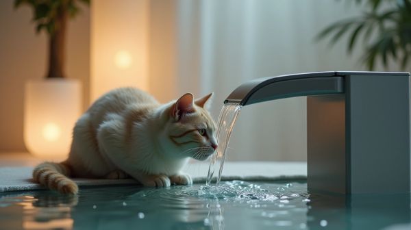 Boostez l'hydratation de votre chat avec une fontaine à eau automatique