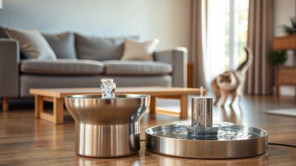 Les meilleures fontaines à eau automatique pour votre chat